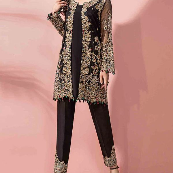 Mesh suspenders temperament simple ladies three-piece suit