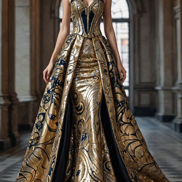 Sleeveless Printed Maxi Dress